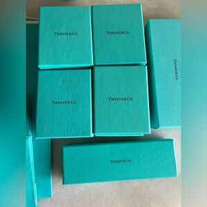 Assorted Tiffany & Co boxes